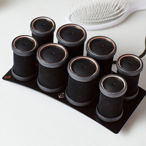 T3 Volumizing Hot Rollers Luxe Set with Dual Temperature Control - Black BUY IN DUBAI