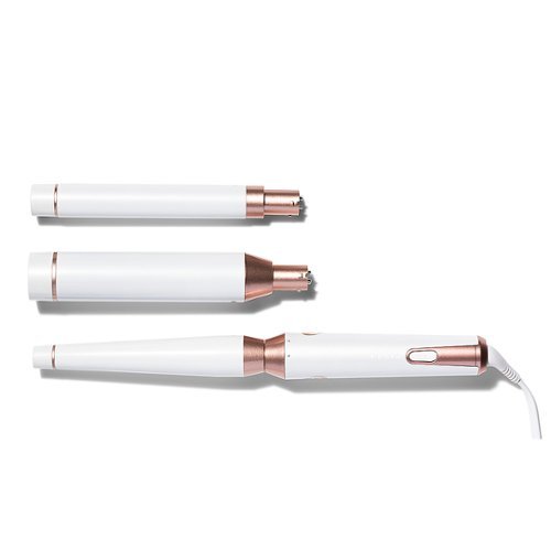 T3 - Whirl Trio Styling Wand with 3 Interchangable Wand Barrels - White & Rose Gold