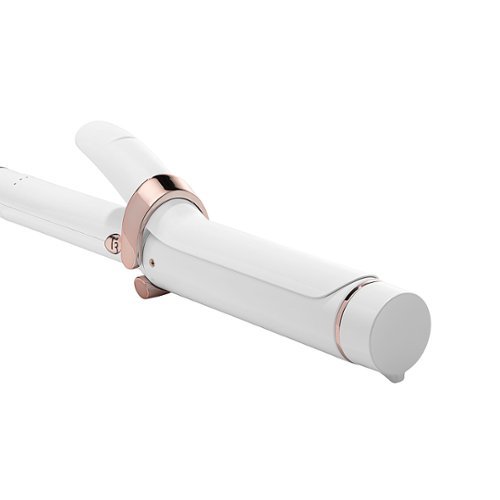 T3 SinglePass Curl 1.5” Ceramic Long Barrel Curling and Wave Iron - White & Rose Gold SHOP ONLINE