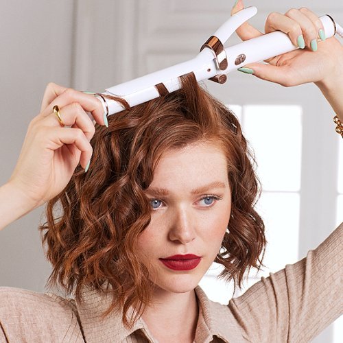 T3 SinglePass Curl 1” Ceramic Long Barrel Curling and Wave Iron - White & Rose Gold WHERE TO BUY