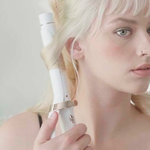 T3 SinglePass Curl 1” Ceramic Long Barrel Curling and Wave Iron - White & Rose Gold BUY IN QATAR