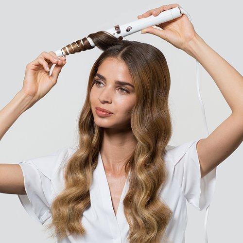 T3 SinglePass Wave 1 ¼” – ¾” Tapered Styling Wand - White & Rose Gold SHOP ONLINE