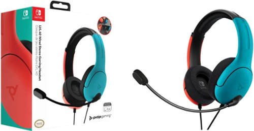 PDP AIRLITE Wired Gaming Headset For Nintendo Switch, Nintendo Switch - OLED Model, & Nintendo Switch Lite - Neon Pop GLOBAL SHIPPING