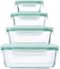 OXO - Good Grips 8 Piece Smart Seal Glass Rectangular Container Set - Clear-Angle_Standard