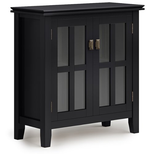 Simpli Home - Artisan Low Storage Cabinet - Black