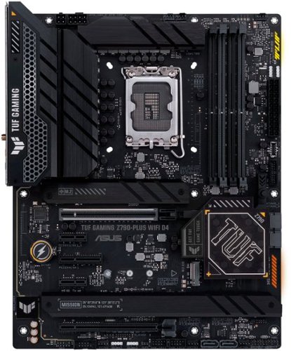 ASUS - TUF GAMING Z790-PLUS WIFI D4 (Socket LGA 1700) USB 3.2 Intel ATX Gaming Motherboard - Black