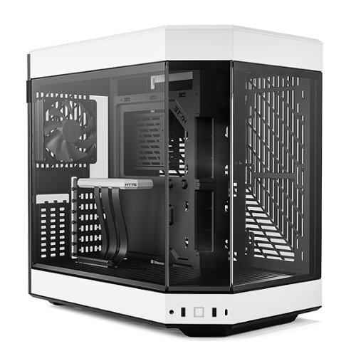 HYTE - Y60 ATX Computer Case, PCIe 4.0 Riser Cable Included - White