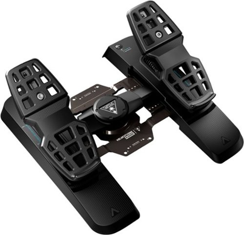 Turtle Beach - VelocityOne Rudder Universal Rudder Pedals for Windows PCs, Xbox Series X, Xbox Series S with Adjustable Brakes - Black