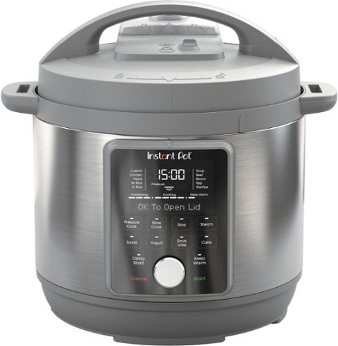 Image of Instant Pot - 6QT Duo Plus Multi-Use Pressure Cooker with Whisper-Quiet Steam Release - Gray