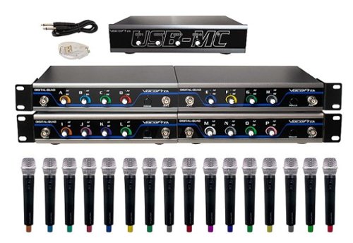 

VocoPro - USB-ACAPELLA-16 Wireless Handheld Microphone System with Audio Interface