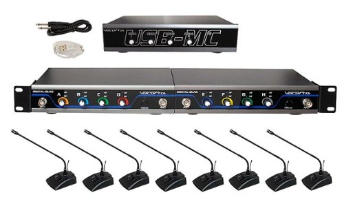 

VocoPro - USB-CONFERENCE-8 Wireless Conference Microphone System with Audio Interface
