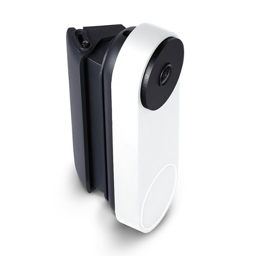Wasserstein - Horizontal Adjustable Mount for Google Nest Doorbell (wired, 2nd gen) - Made for Google Nest - White/Black