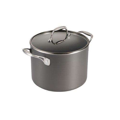 Image of Tramontina - 8Qt Covered Stock Pot - gray