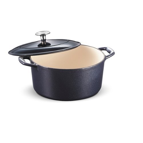 Image of Tramontina - 5.5Qt Round Covered Dutch Oven - Blue
