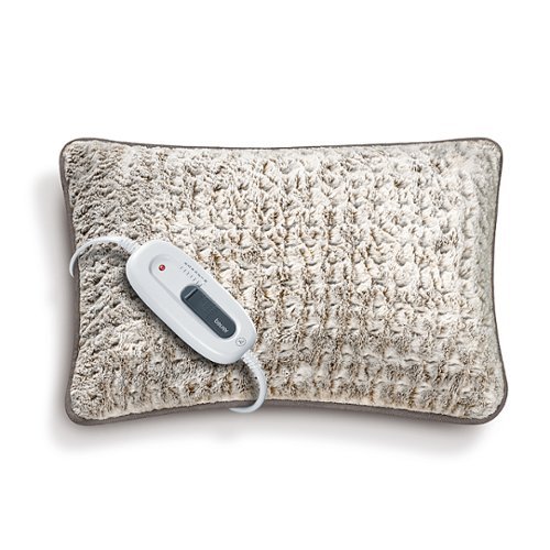 Image of Beurer - Nordic Lux Microplush Heated Pillow - Tan