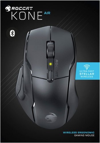 ROCCAT Kone Air Wireless Optical Ergonomic Gaming Mouse with Programmable Button Design - Wireless - Black BUY ONLINE