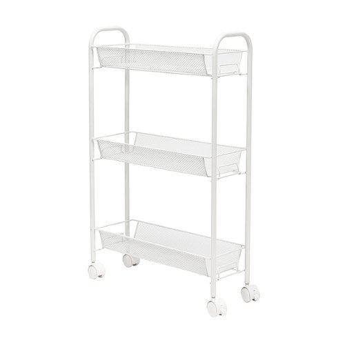 

Honey-Can-Do - Slim Wire Cart - White