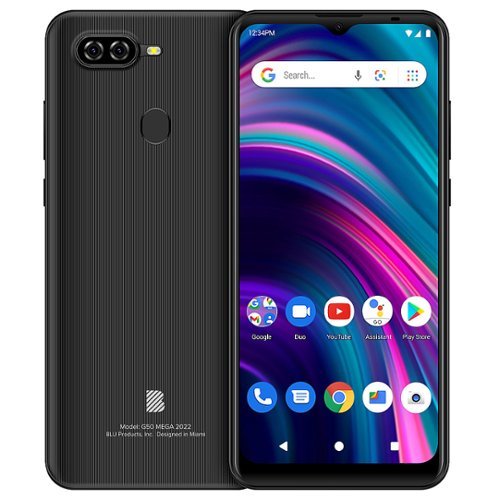 Image of BLU - G50 Mega 2022 32GB Dual SIM (Unlocked) - Black