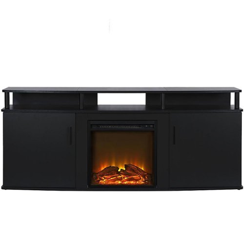 Image of Ameriwood Home - Carson Electric Fireplace TV Console - Black