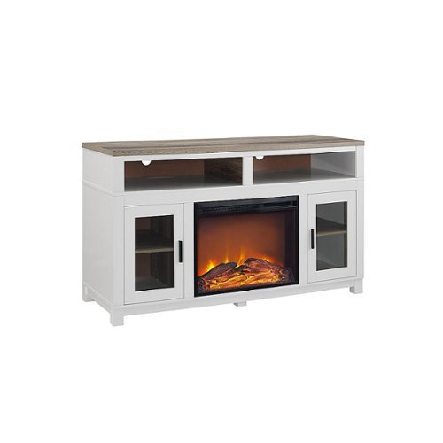 Image of Ameriwood Home - Carver Electric Fireplace TV Stand - White
