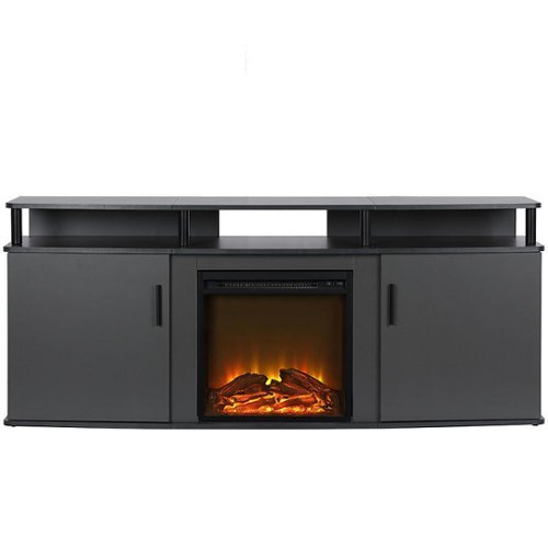 Image of Ameriwood Home - Carson Electric Fireplace TV Console - Gray