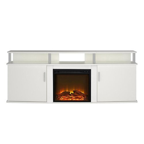 Ameriwood Home - Carson Electric Fireplace TV Console - White