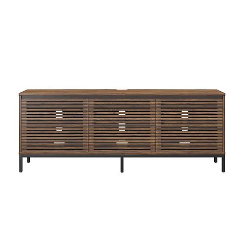 

Alphason - 68" Media Console for TVs up to 77" - Columbia Walnut Veneer