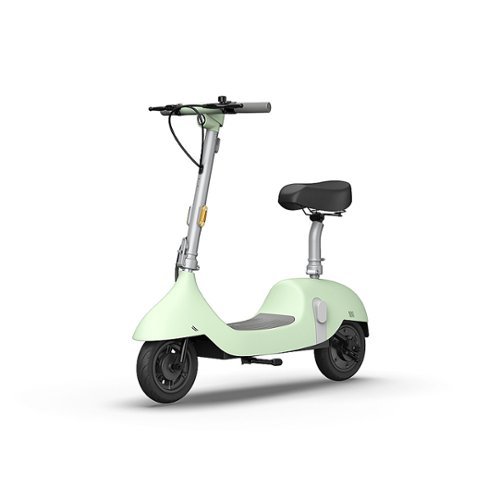 OKAI - Ceetle Pro Electric Scooter with Foldable Seat w/35 Miles Operating Range & 15.5mph Max Speed - Green