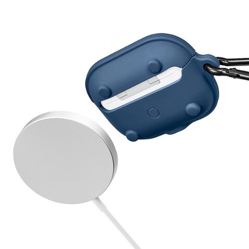 Insignia™ Silicone Case for Apple AirPods Pro (2nd generation) (USB-C and Lightning) - Blue BUY IN SINGAPORE