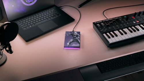 Seagate Black Panther SE FireCuda 2TB External USB 3.2 Gen 1 Hard Drive with Magenta LED Lighting BUY IN EUROPE