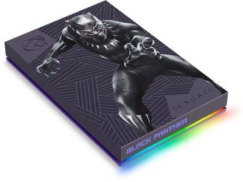 Seagate Black Panther SE FireCuda 2TB External USB 3.2 Gen 1 Hard Drive with Magenta LED Lighting WORLDWIDE DELIVERY