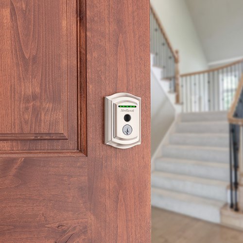 Kwikset Halo Smart Lock Wi-Fi Replacement Deadbolt with App/Key/Fingerprint Access - Satin Nickel GLOBAL SHIPPING