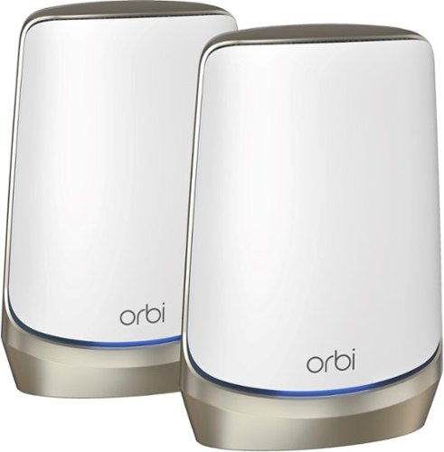 NETGEAR - Orbi 960 Series AXE11000 Quad-Band Mesh Wi-Fi 6E System (2-pack) - White