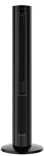 Lasko - All Season Comfort Control Electric Tower Fan and Space Heater in One with Timer and Remote Control - Black