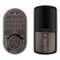 Kwikset - Halo Smart Lock Wi-Fi Replacement Deadbolt with App/Keypad/Key Access - Venetian Bronze-Front_Standard