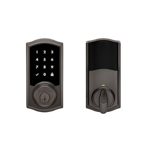 Kwikset - 916 Smart Lock Z-Wave Replacement Deadbolt with App/Touchscreen/Key Access - Venetian Bronze