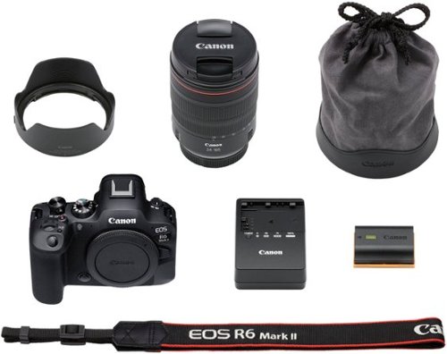 Canon EOS R6 Mark II Mirrorless Camera with RF24-105mm f/4L IS USM Lens - Black GLOBAL SHIPPING
