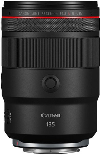 Canon - RF135 F1.8L IS USM Telephoto Prime Lens for EOS R-Series Cameras - Black