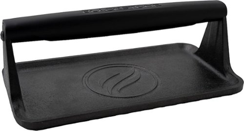 Blackstone Medium Griddle Press with Cast Iron Handle - Black: Heavy-Gauge, Outdoor Cooking Tool, Heat-Resistant