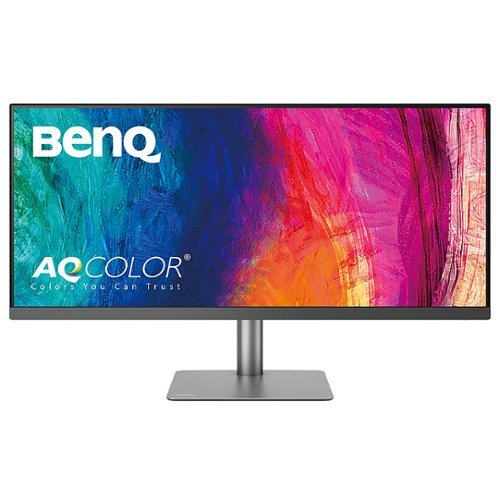 BenQ - AQCOLOR PD3420Q Designer 34" IPS LED 60Hz WQHD Monitor with HDR Mac Compatible (USB-C/ HDMI/ DP) - Gray