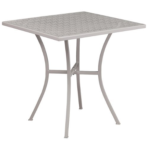 

Flash Furniture - Oia Contemporary Patio Table - Light Gray