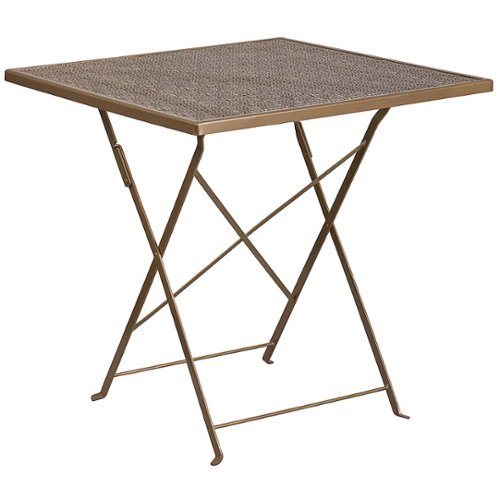 

Flash Furniture - Oia Contemporary Patio Table - Gold