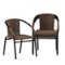 Alamont Home - Lila Patio Chair (set of 4) - Medium Brown-Front_Standard