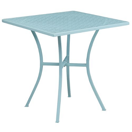 

Flash Furniture - Oia Contemporary Patio Table - Sky Blue