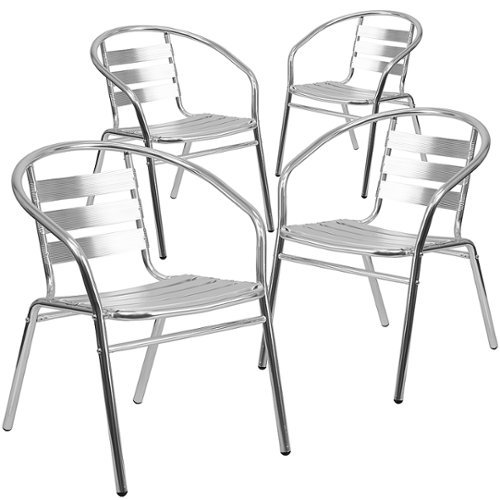 

Flash Furniture - Lila Patio Chair (set of 4) - Aluminum