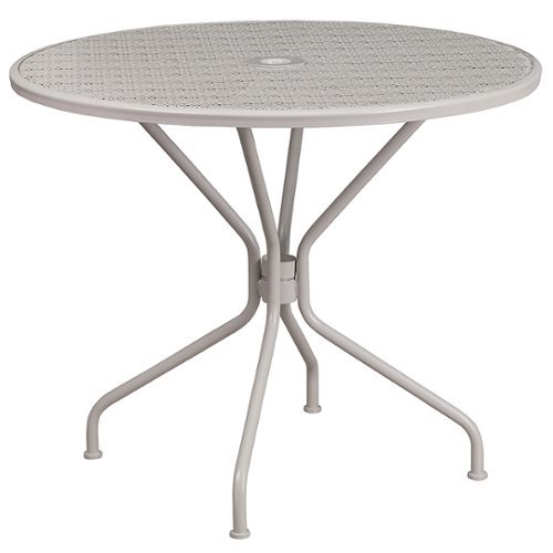 

Flash Furniture - Oia Contemporary Patio Table - Light Gray