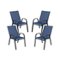 Flash Furniture - Brazos Patio Chair (set of 4) - Navy-Front_Standard 