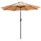 Alamont Home - Kona Patio Umbrella - Tan-Front_Standard
