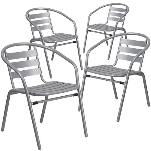 

Flash Furniture - Lila Patio Chair (set of 4) - Silver