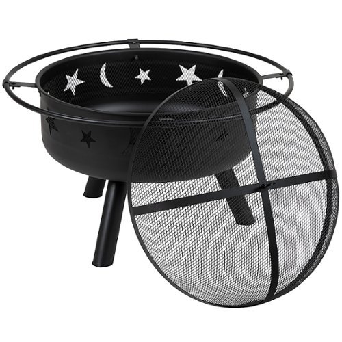 

Flash Furniture - Chelton Fire Pit - Black